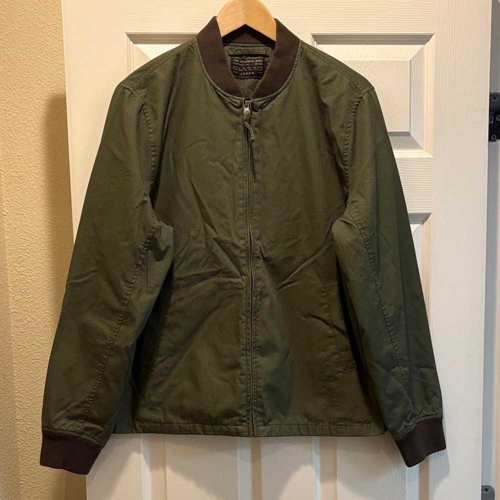 J. Crew Olive Bomber Jacket